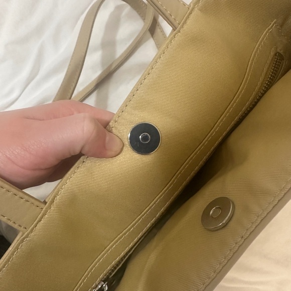 Telfar Medium Cream Shopping Bag Vegan Leather Tote - Picture 4 of 8